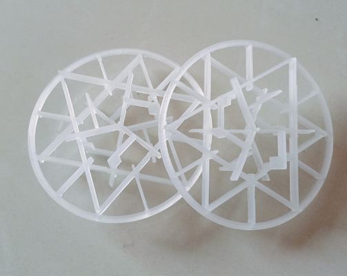 Colonne en plastique à anneau de flocon de neige 90 mm pour l'absorption de HCl dans divers processus